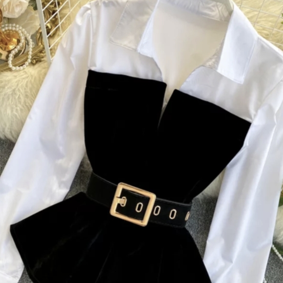 NWT WINTER BUSINESS CHIC STREET STYLE TSHIRT TWO PIECE SHORT SET S: SMALL- LARGE - Picture 10 of 14